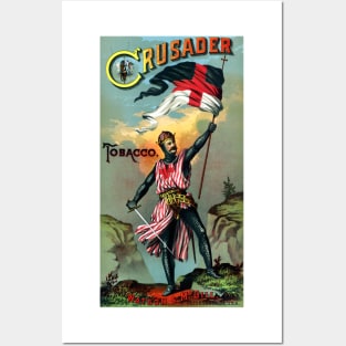 19th C. Crusader Brand Tobacco Posters and Art